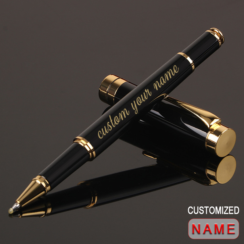 Tech Office Accessories - Customize Gold Color Text Gel Pens