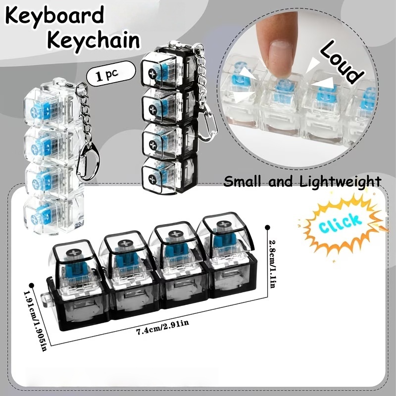 1PC Light Up Keyboard Keychain - đánh giá và giá Tech Office Accessories