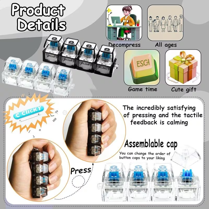 1PC Light Up Keyboard Keychain - đánh giá và giá Tech Office Accessories