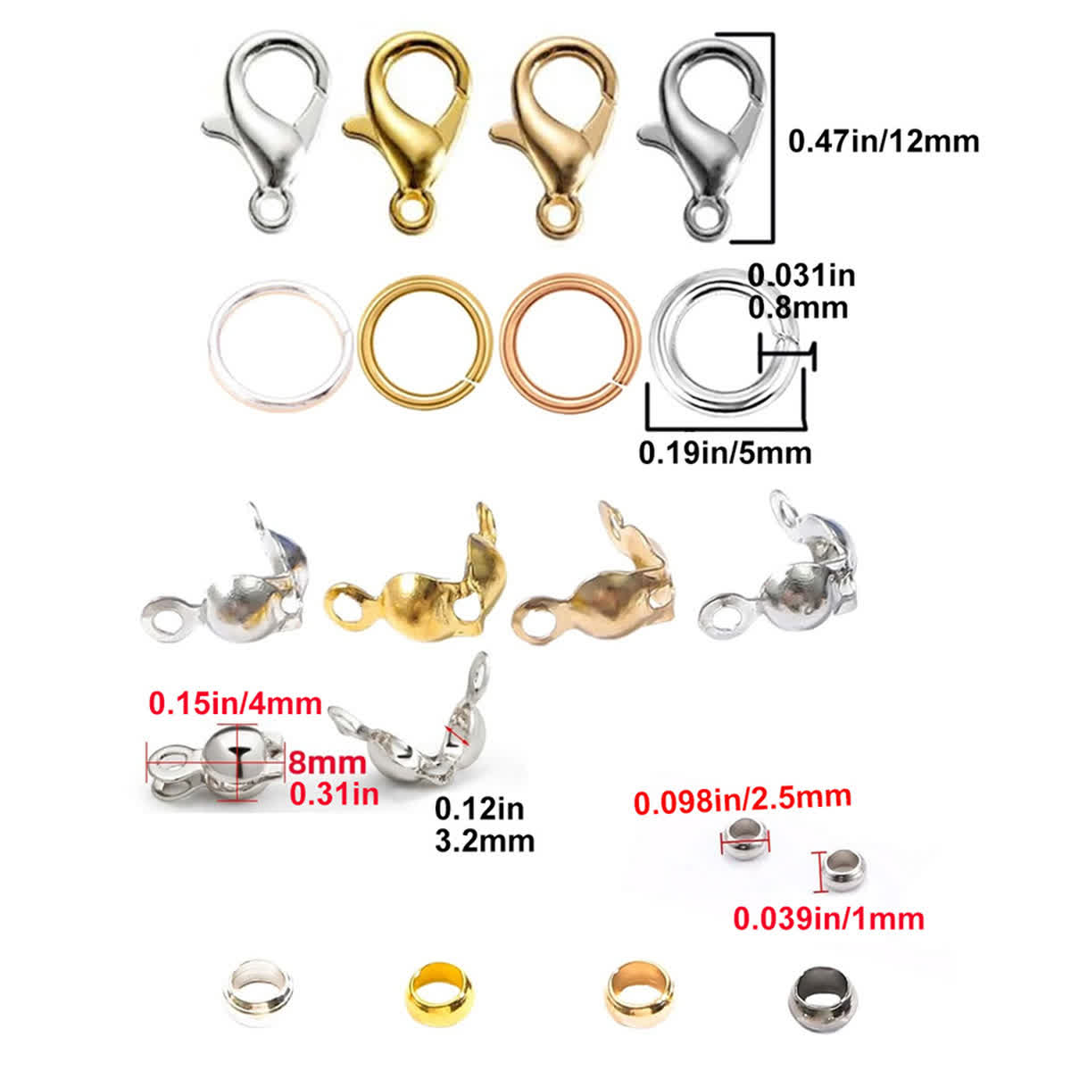 Assorted-Color Alloy 4-Piece S - đánh giá và giá Unique Tech Accessories